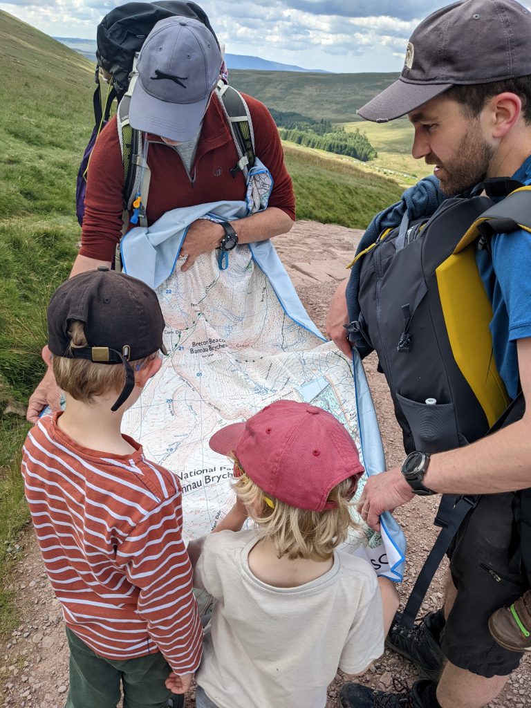 Teaching map reading to young people